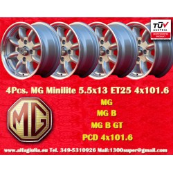 4 Felgen Minilite 5.5x13...