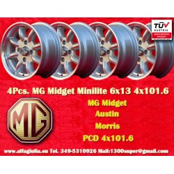 4 cerchi Minilite 6x14...