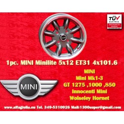 1 wheel Minilite 5x12...