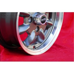 1 Felge Minilite 5x12 4x101.6 Mini Mini Mk1-3 850 1000 1275 GT anthracite/diamond cut