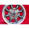 1 jante Minilite 5x12 4x101.6 Mini Mini Mk1-3 850 1000 1275 GT anthracite/diamond cut