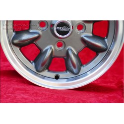 1 Felge Minilite 5x12 4x101.6 Mini Mini Mk1-3 850 1000 1275 GT anthracite/diamond cut