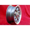 1 cerchio Minilite 5x12 4x101.6 Mini Mini Mk1-3 850 1000 1275 GT anthracite/diamond cut