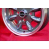 1 cerchio Minilite 5x12 4x101.6 Mini Mini Mk1-3 850 1000 1275 GT anthracite/diamond cut