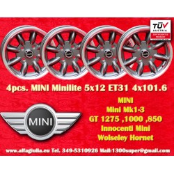 4 wheels Minilite 5x12...