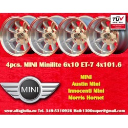 4 cerchi Minilite 6x10...