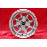 4 wheels Minilite 6x10 4x101.6 Mini Mini Mk1-3 850 1000 silver/diamond cut