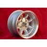 4 Felgen Minilite 7x13 4x101.6 Mini Mini Mk1-3 silver/diamond cut