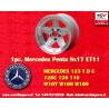 1 wheel Penta 8x17 5x112 Mercedes w107 w108 w109 w116 w123 w126 silver/diamond cut