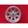 1 cerchio Minilite 7x13 5x130 Honda NSU NSU  TT TTS 110 1200C Wankelspider   Honda S 800 silver/diamond cut