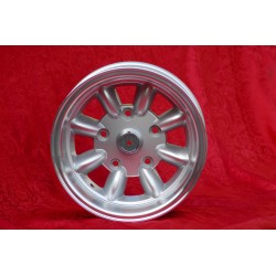 1 cerchio Minilite 7x13 5x130 Honda NSU NSU  TT TTS 110 1200C Wankelspider   Honda S 800 silver/diamond cut