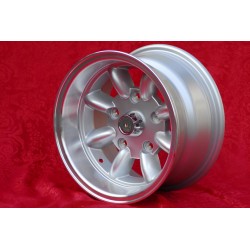 4 jantes Minilite 7x13 5x130 Honda NSU NSU  TT TTS 110 1200C Wankelspider   Honda S 800 silver/diamond cut