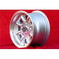 1 cerchio Minilite 7x13 5x130 Honda NSU NSU  TT TTS 110 1200C Wankelspider   Honda S 800 silver/diamond cut