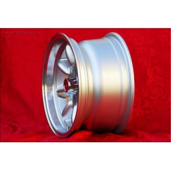 1 cerchio Minilite 7x13 5x130 Honda NSU NSU  TT TTS 110 1200C Wankelspider   Honda S 800 silver/diamond cut