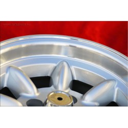 1 cerchio Minilite 7x13 5x130 Honda NSU NSU  TT TTS 110 1200C Wankelspider   Honda S 800 silver/diamond cut