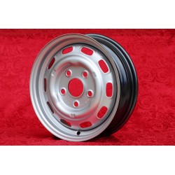 1 wheel OE steel 4.5x15 5x130 Porsche 356C SC Carrera GS 901 911 912 silver