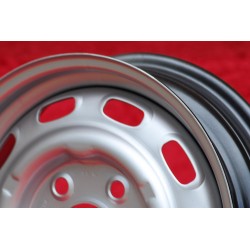 1 jante OE steel 4.5x15 5x130 Porsche 356C SC Carrera GS 901 911 912 silver