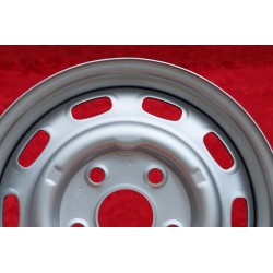 1 jante OE steel 4.5x15 5x130 Porsche 356C SC Carrera GS 901 911 912 silver