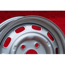 1 Felge OE steel 4.5x15 5x130 Porsche 356C SC Carrera GS 901 911 912 silver