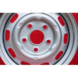 1 jante OE steel 5.5x15 5x130 Porsche 356C SC Carrera GS 901 911 912 silver