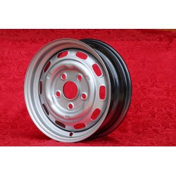 1 wheel OE steel 5.5x15 5x130 Porsche 356C SC Carrera GS 901 911 912 silver