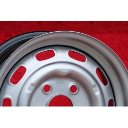 1 jante OE steel 5.5x15 5x130 Porsche 356C SC Carrera GS 901 911 912 silver