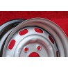 1 Felge OE steel 6x15 5x130 Porsche 356 C SC 911 -1969 912 silver