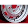 4 wheels OE steel 6x15 5x130 Porsche 356 C SC 911 -1969 912 silver