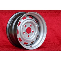 4 wheels OE steel 7x15 5x130 Porsche 356 C SC 911 -1969 912 silver