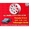 1 jante Minilite 5.5x15 4x130 Porsche VW Porsche 914 1.7 1.8 2.0 Volkswagen Beetle 67- Karmann Ghia 67- Type 3 411 412 s