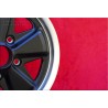 1 wheel Fuchs 4.5x15 5x130 Porsche 356 C SC 911 -1969 912 matt black/diamond cut