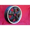 1 wheel Fuchs 4.5x15 5x130 Porsche 356 C SC 911 -1969 912 matt black/diamond cut