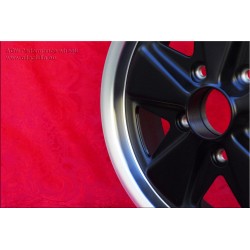 1 wheel Fuchs 4.5x15 5x130 Porsche 356 C SC 911 -1969 912 matt black/diamond cut