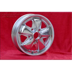 1 wheel Fuchs 4.5x15 5x130 Porsche 356 C SC 911 -1969 912 fully polished