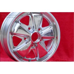 1 wheel Fuchs 4.5x15 5x130 Porsche 356 C SC 911 -1969 912 fully polished