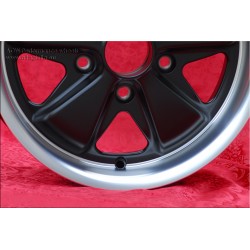 1 wheel Fuchs 6x15 5x130 Porsche 356 C SC 911 -1989 914-6 matt black/diamond cut