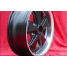 1 Felge Fuchs 6x15 5x130 Porsche 356 C SC 911 -1989 914-6 matt black/diamond cut