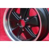 1 cerchio Fuchs 6x15 5x130 Porsche 356 C SC 911 -1989 914-6 matt black/diamond cut