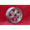 1 cerchio Fuchs 6x15 5x130 Porsche 356 C SC 911 -1989 914-6 fully polished