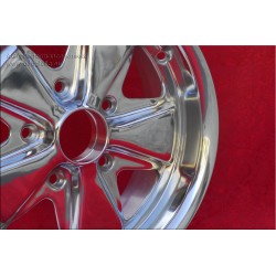 1 cerchio Fuchs 6x15 5x130 Porsche 356 C SC 911 -1989 914-6 fully polished