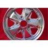 1 cerchio Fuchs 6x15 5x130 Porsche 356 C SC 911 -1989 914-6 fully polished