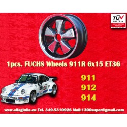 1 Felge Fuchs 6x15 5x130 Porsche 356 C SC 911 -1989 914-6 RSR style