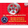 1 wheel Penta 9x16 5x112 Mercedes w107 w108 w109 w116 w123 w126 silver/diamond cut