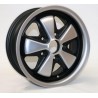 1 wheel Fuchs 6x15 5x130 Porsche 356 C SC 911 -1989 914-6 anodized look