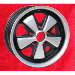 1 wheel Fuchs 6x15 5x130 Porsche 356 C SC 911 -1989 914-6 anodized look