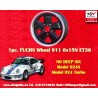 1 Felge Fuchs 6x15 5x130 Porsche 911 -1989 914-6 944 -1986 924 turbo-Carrera GT matt black/diamond cut