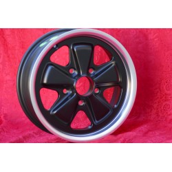 1 wheel Fuchs 6x15 5x130 Porsche 911 -1989 914-6 944 -1986 924 turbo-Carrera GT matt black/diamond cut