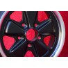 1 wheel Fuchs 6x15 5x130 Porsche 911 -1989 914-6 944 -1986 924 turbo-Carrera GT matt black/diamond cut