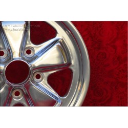 1 cerchio Fuchs 6x15 5x130 Porsche 911 -1989 914-6 944 -1986 924 turbo-Carrera GT fully polished