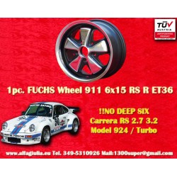 1 cerchio Fuchs 6x15 5x130 Porsche 911 -1989 914-6 944 -1986 924 turbo-Carrera GT RSR style